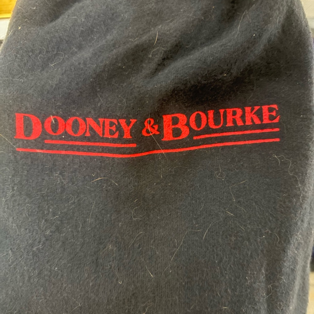 Dooney & Bourke Green Yellow Ostrich Embossed Leather Shoulder Bag Barrel Style - Picture 2 of 12